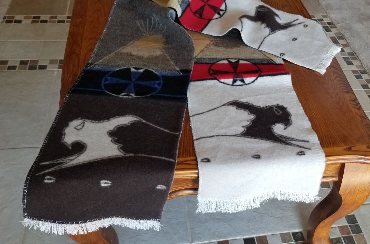 Buffalo scarf table runner